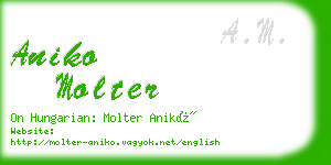 aniko molter business card